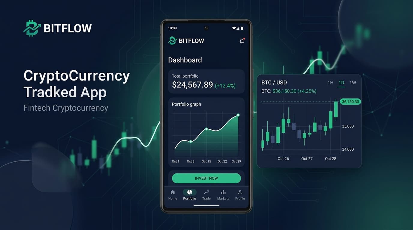 BitFlow - Crypto Portfolio & Candlestick Tracker